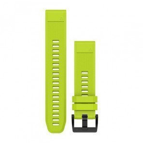 GARMIN Bracelet QuickFit 22mm Silicone Jaune pour Fēnix 5 / Forerunner 935